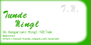 tunde mingl business card